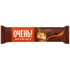 Батончик Очень с нугой и карамелью 42 гр. Славянка